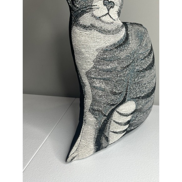 Decorative Cat Tapestry Pillow Blue Eyes 15" - Picture 3 of 8